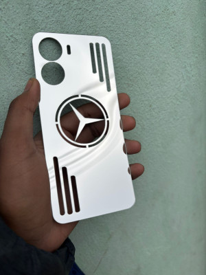TWUAOP VIVO Y56 5G MIRROR BACK PANNEL ACRYLIC SHEET MERO STAR Mobile Skin(Silver)
