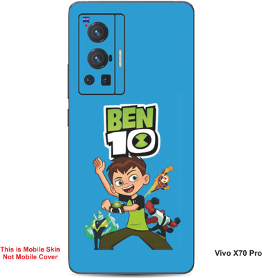 VYBE The Smart Choice Vivo X70 Pro Ben 10 Embossed Mobile Skin(Curious Blue B11)