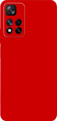 BUGGU Xiaomi 11i Hypercharge 5G Mobile Skin(Ultra Super Red Matte Skin With High Matte Finish.)