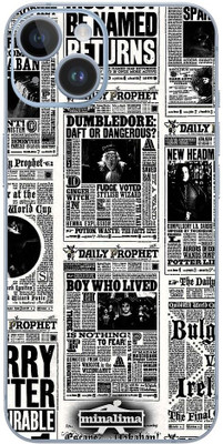 FCS iPhone 14 Plus Printed Back skin Mobile Skin(Newspaper Skin)