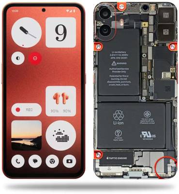 WeCre8 Skin's WeCre8 Skin's Nothing_CMF_Phone_1 Mobile Skin(iPhone X)