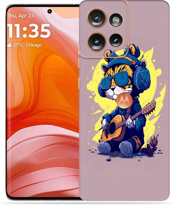 OggyBaba Moto Edge 50 Mobile Skin(Gitaar Cat)