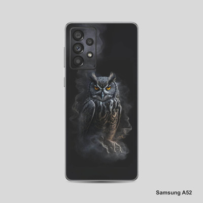 VYBE The Smart Choice Samsung A52 Owl Mobile Skin Mobile Skin(Charcoal Grey)