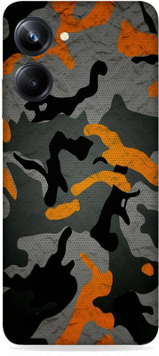 SkinoMania Realme 10 pro (5G) Mobile Skin(Multicolor Camo_Orange)