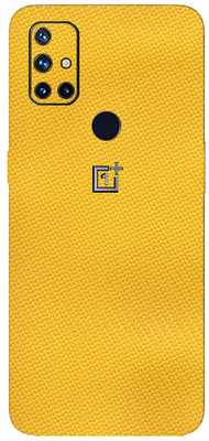 BugguSkin OnePlus Nord N10 5G Mobile Skin(Ultra Super Yellow Carbon Fiber Skin With High Matte Finish.)