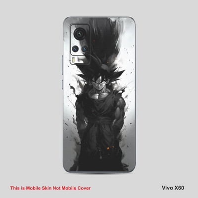 VYBE The Smart Choice Vivo 60X Goku Mobile Skin Mobile Skin(Davy Grey 12)