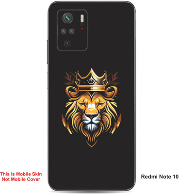 VYBE The Smart Choice Redmi Note 10 Lion Embossed Mobile Skin(Yellow & Black 19)