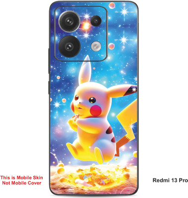 VYBE The Smart Choice Redmi 13 Pro Pikachu Embossed Mobile Skin(Denim Blue A1)