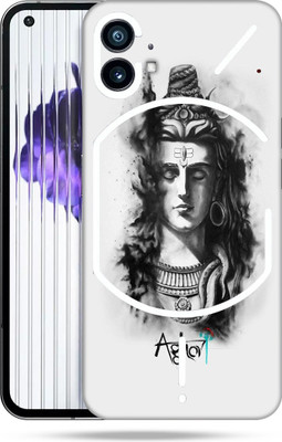 SkinoMania Nothing-Phone(1) Mobile Skin(B&W Mahadev Trident)