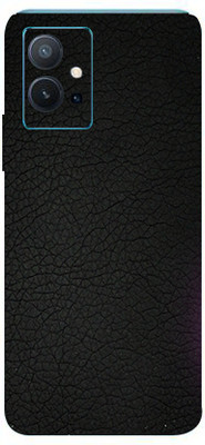 LAMHA Vivo T1 5G, Vivo T1 5g Mobile Skin(Ultra Super Black Leather With High Matte Finish.)