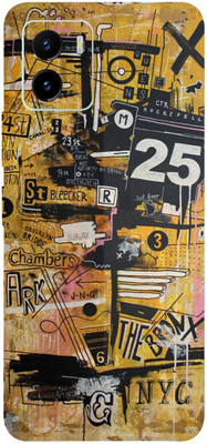 BUGGU VIVO Y15C Mobile Skin(Multicolor Graffiti Skin With High Matte Finish.)