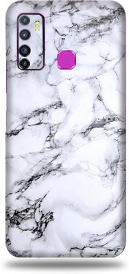 TJ CREATION Oppo F19 Pro + 5G Mobile Skin(Ultra Super Milky White Marble Skin With High Matte Finish., Mobile Skin (Back+Side+Camera))