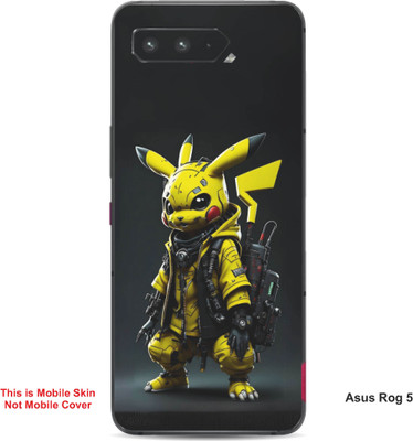 VYBE The Smart Choice Asus Rog 5 Pikachu Embossed Mobile Skin(Bird Yellow A6)