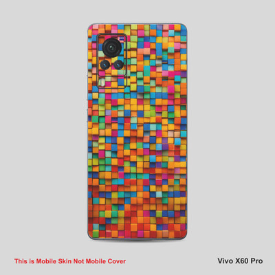 VYBE The Smart Choice Vivo X60 Pro Pattern Mobile Skin Mobile Skin(Multi ColourCK3)