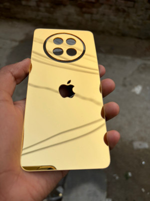 TWUAOP REALME 13 PLUS 5G MIRROR BACK PANNEL ACRYLIC SHEET APPLE Mobile Skin(Gold)