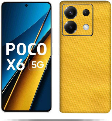 AsSkin Poco X5 5G Mobile Skin(Ultra Super Yellow Skin With HiighQuality Matte Finish.)