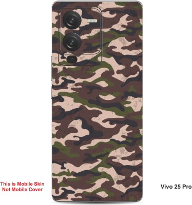 VYBE The Smart Choice Vivo 25 Pro Camouflage Embossed Mobile Skin(Sanguine Brown 1)