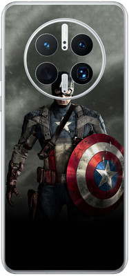 FCS Huawei Mate 50 Pro Printed Back skin Mobile Skin(Captain America)