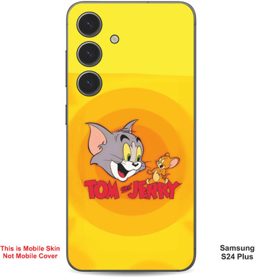 VYBE The Smart Choice Samsung S24 Plus Tom & Jerry Embossed Mobile Skin(Carrot Orange 1)