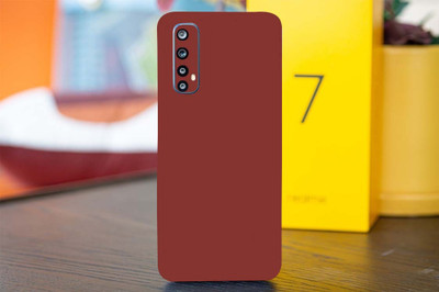 AsSkin Realme 7 Mobile Skin(Maroon matte Skin With High Gloss Matte Finish)