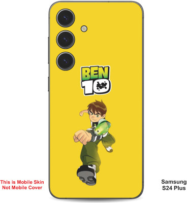 VYBE The Smart Choice Samsung S24 Plus Ben 10 Embossed Mobile Skin(Golden Yellow 1)