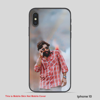 VYBE The Smart Choice iPhone 10 Allu Arjun Mobile Skin(Cadet Grey 6)