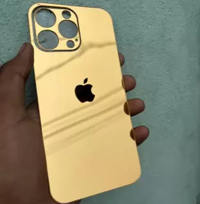 MOBIZONE IPHONE 13 PRO MAX GOLD MIRROR BACK PANNEL Mobile Skin(Gold)