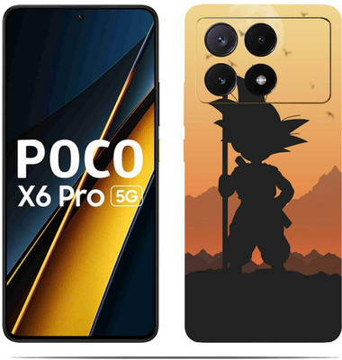 LAMHA POCO X6 PRO 5G Mobile Skin(Ultra Super light cream yellow Skin With HiighQuality MatteFinish_thanksS)