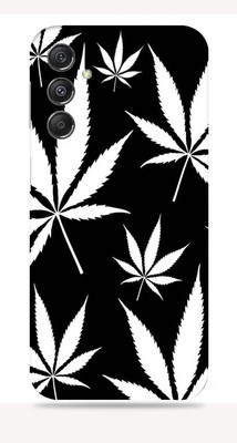 WeCre8 Skin's SAMSUNG Galaxy M34 5G Mobile Skin(Black and white Leafs)