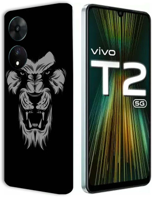BugguSkin Vivo T2 5G Mobile Skin(Ultra Super Black Loin Skin With High Matte Finish.)