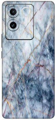 Vcare GadGets Blue Gold Marble Vivo T2 Pro 5G Mobile Skin(Multicolor)