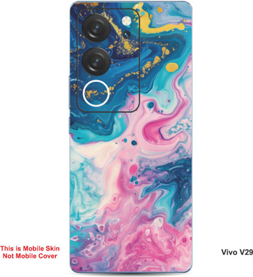 VYBE The Smart Choice Vivo V29 Abstract Embossed Mobile Skin(Bubble Gum 7)