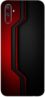 AsSkin Realme C3 Mobile Skin(Red Pattren Skin With Glossy Matte Finish.)