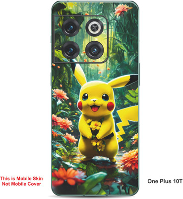 VYBE The Smart Choice One Plus 10T Pikachu Embossed Mobile Skin(Light Tan 25)
