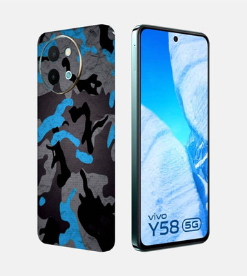 OggyBaba Vivo Y58 5g Mobile Skin(Camo Blue)