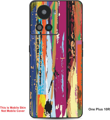 VYBE The Smart Choice One Plus 10R Art Embossed Mobile Skin(Indian Yellow A9)