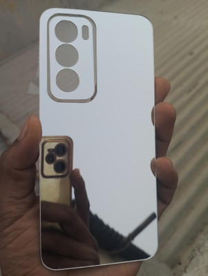 MOKPLZ OPPO RENO 12 PRO 5G SILVER MIRROR BACK PANNEL Mobile Skin(Silver)