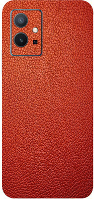 BUGGU Vivo Y75 5G Mobile Skin(Ultra Super Red Leather Skin With High Matte Finish.)