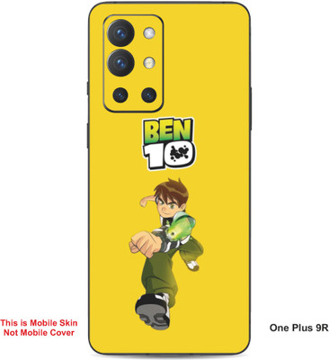 VYBE The Smart Choice One Plus 9R Ben 10 Embossed Mobile Skin(Golden Yellow 21)