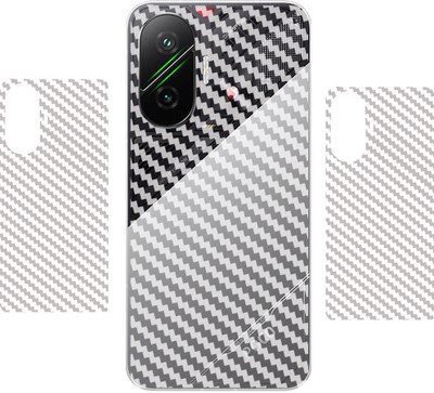 SCREENIX POCO F7 5G, || 3D CARBON FIBER BACK LAMINATION || (PACK OF 2) Mobile Skin(TRANSPARENT)