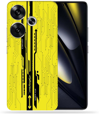 OggyBaba OggyBaba Poco F6 5g Mobile Skin(Yellow CyberPunk)