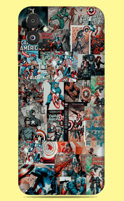 SkinoMania Samsung Galaxy F14 5G Mobile Skin(Multicolor Captain America Poster)