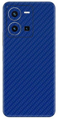 Vcare GadGets Y35 2022 Fiber Carbon Blue Back Side Premium Mobile Skin(Fiber Carbon Blue)