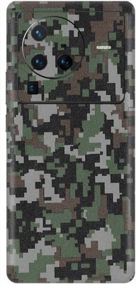 Vcare GadGets X80 Pro 5G Military Design Back Side Premium Mobile Skin(Military Design)