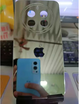 GPTECK REALME 12 PLUS 5G SILVER MIRROR BACK PANNEL Mobile Skin(Silver)