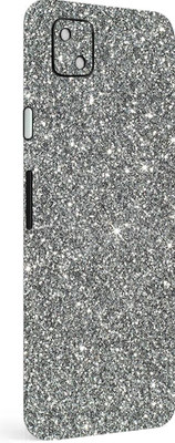 BUGGU Google Pixel 4a Mobile Skin(Ultra Super Grey Glitter Skin With High Matte Finish.)