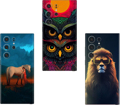 wrap craft SAMSUNG GALAXY S21 ULTRA 5G(PACK OF 3 skin)Camera&Back Protector Premium Vinyl Mobile Skin(Multicolor)