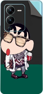 BUGGU VIVO V25 PRO 5G Mobile Skin(Ultra Super Happy Shinchan Skin With High Matte Finish.)