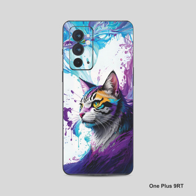 VYBE The Smart Choice One Plus 9RT Cat Mobile Skin Mobile Skin(Purple-Magenta 13)