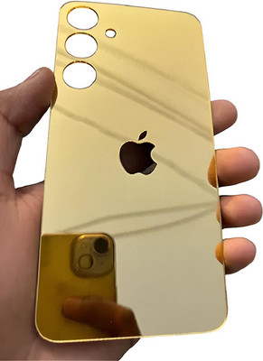 MOKPLZ Samsung Galaxy S24 PLUS MOBILE SKIN GOLDEN MIRROR BACK PANNEL Mobile Skin(GOLDEN)